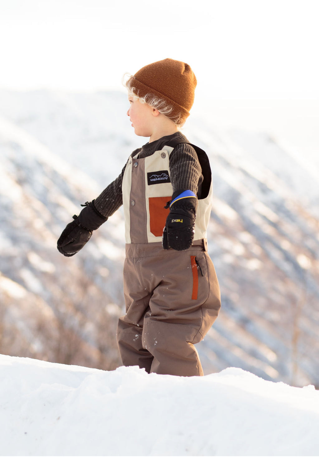Waterproof Snow bib for youth and toddler