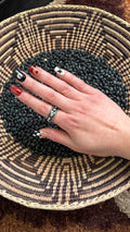 5MM BALL BAND RING W ROPE DETAIL - 11MM WIDE BAND - Shop Avnu
