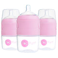 PopYum 5oz Anti - Colic Baby Bottle for Breast and Formula Feeding, 3 - Pack, Pink, 1 Slow Flow Nipples - Shop Avnu