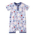 Grand Slam Baseball Bamboo Shorty Romper for Baby Boys - Shop Avnu