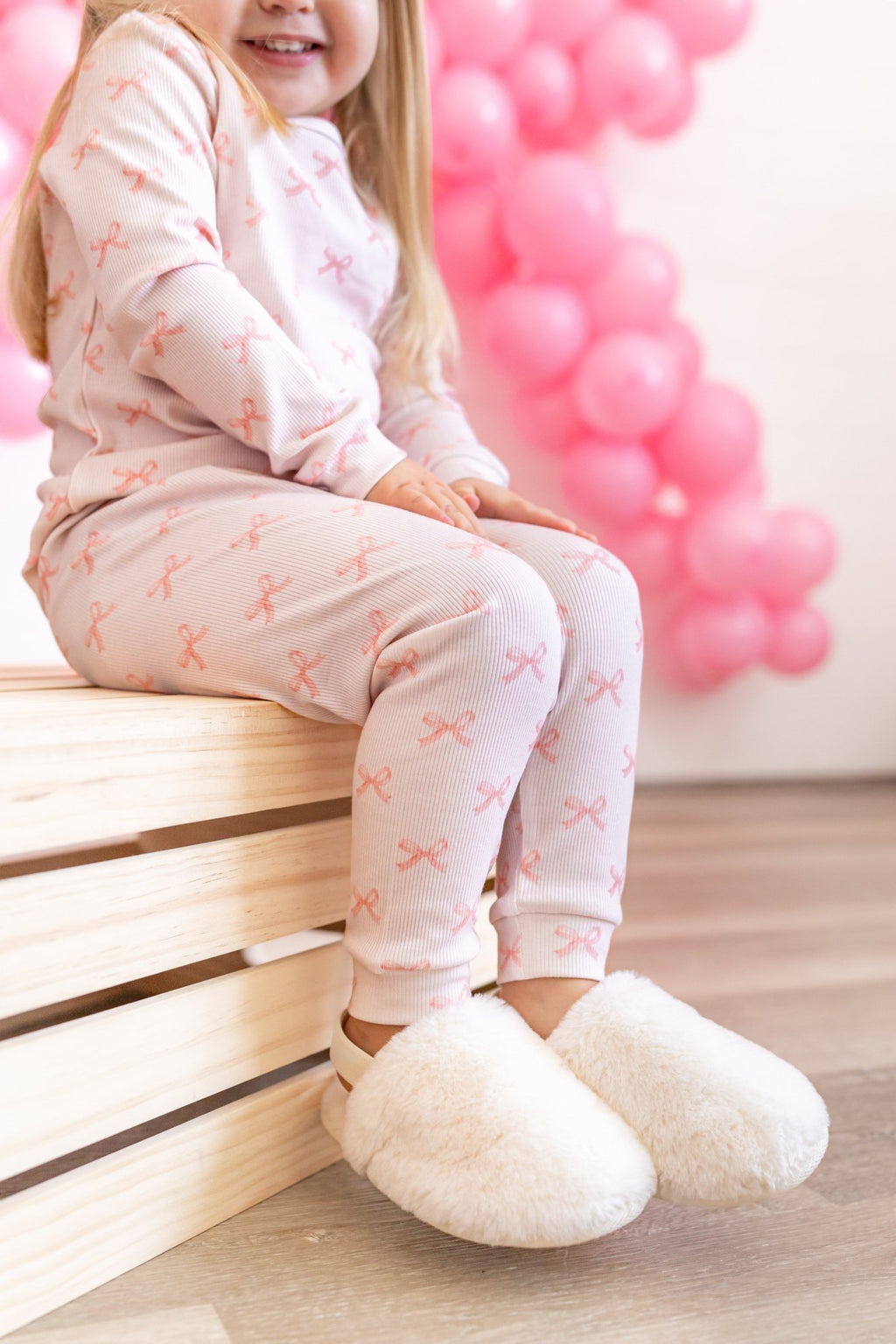 Blushing Bows 2pc Bamboo Pajamas - Shop Avnu