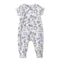 Seashore Baby Zipper Romper – Bamboo with Convertible Cuffs - Shop Avnu