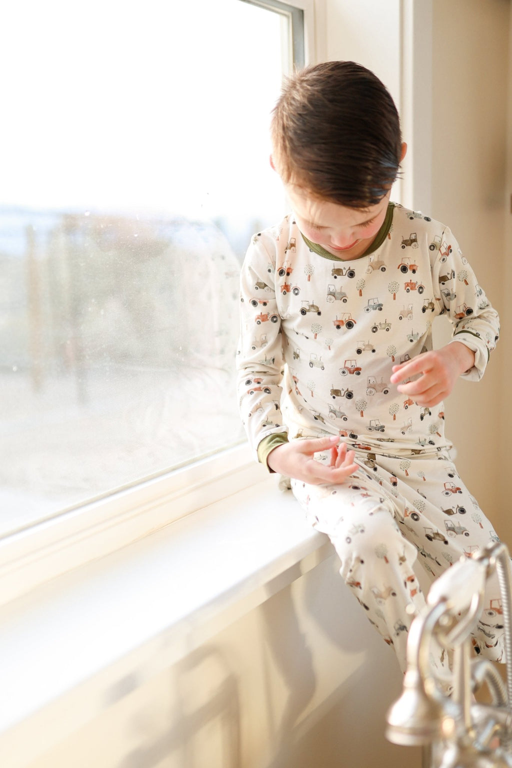 Tiny Tractors 2pc Bamboo Pajamas - Shop Avnu