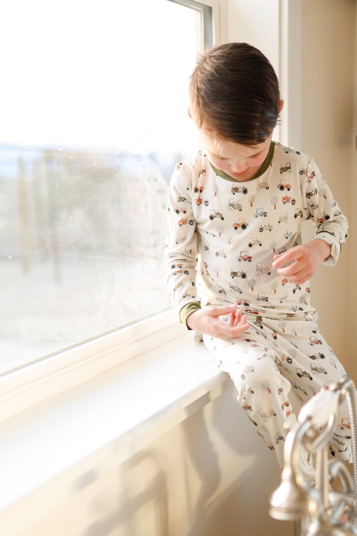 Tiny Tractors 2pc Bamboo Pajamas - Shop Avnu