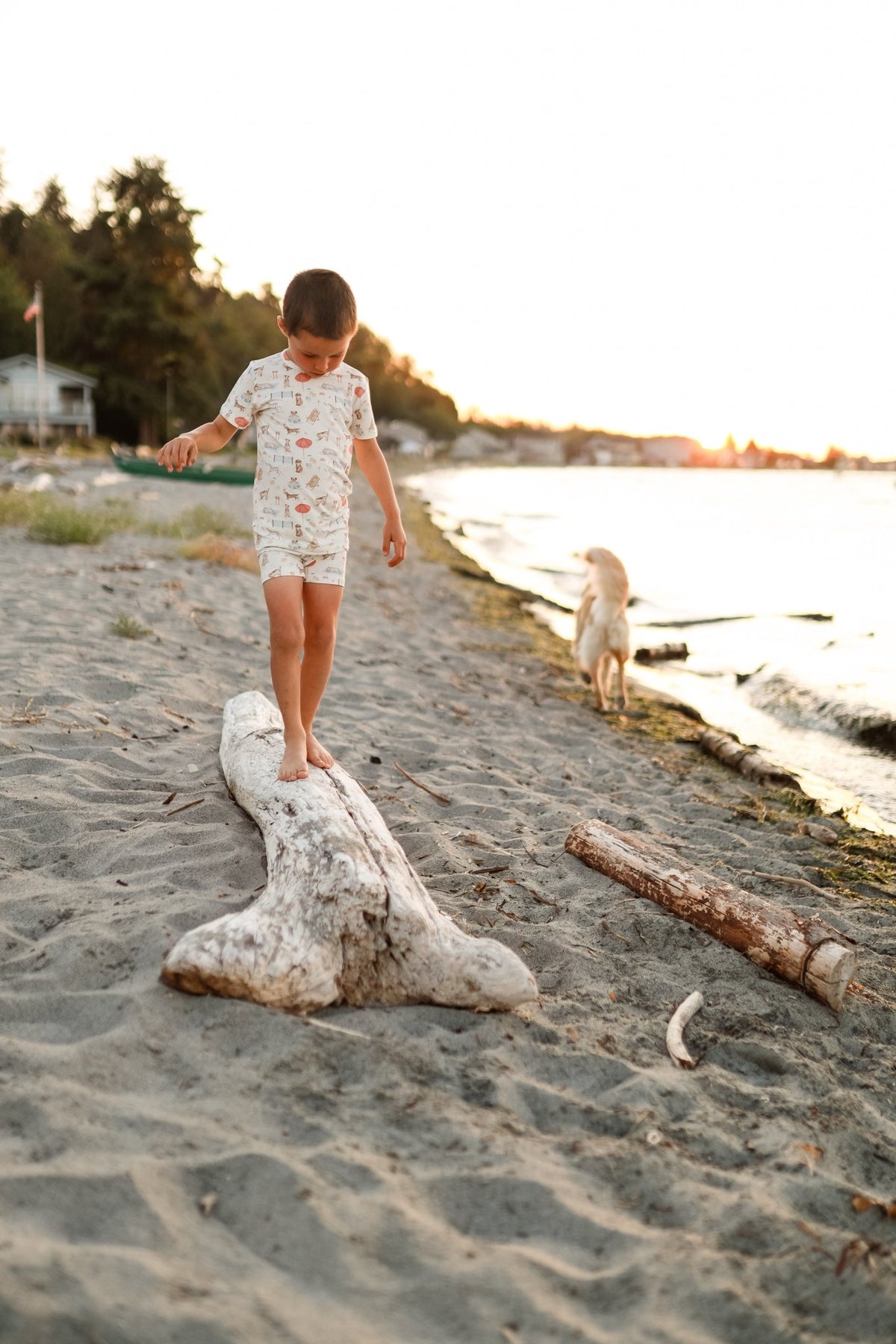 Beach Pawty 2pc Bamboo Pajamas - Shop Avnu