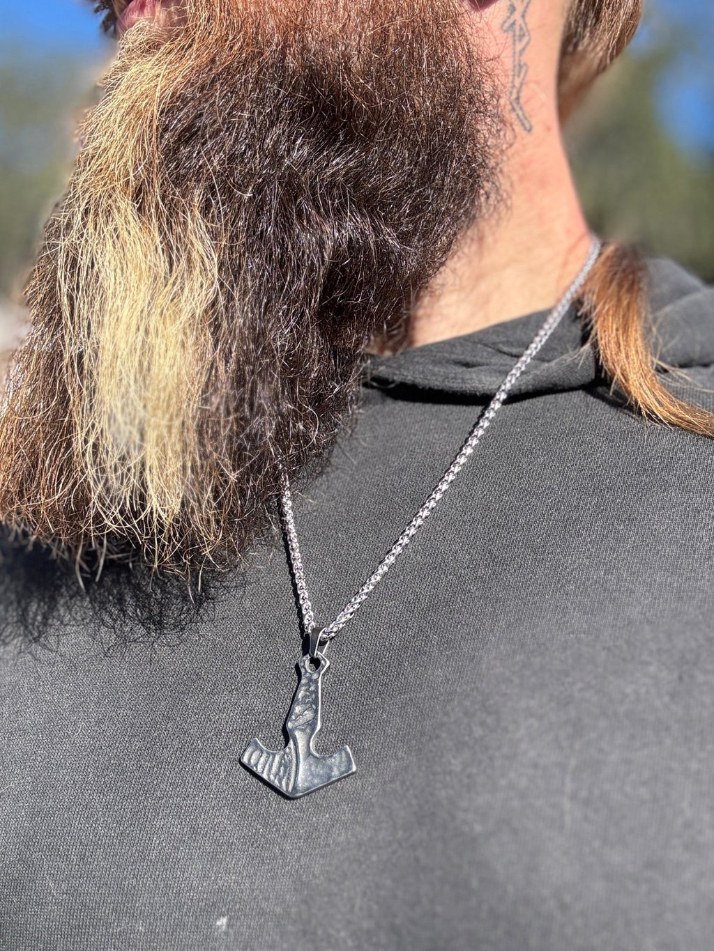 Rustic Mjolnir Necklace - Shop Avnu
