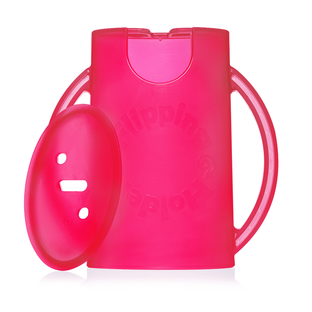 Flipping Holder DELUXE w/ LID (Pink) - Shop Avnu