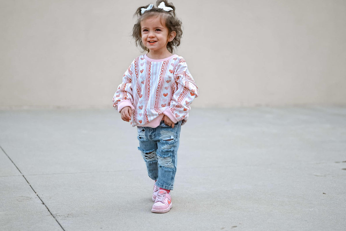 Laced with Love Crewneck Sweatshirt - Shop Avnu