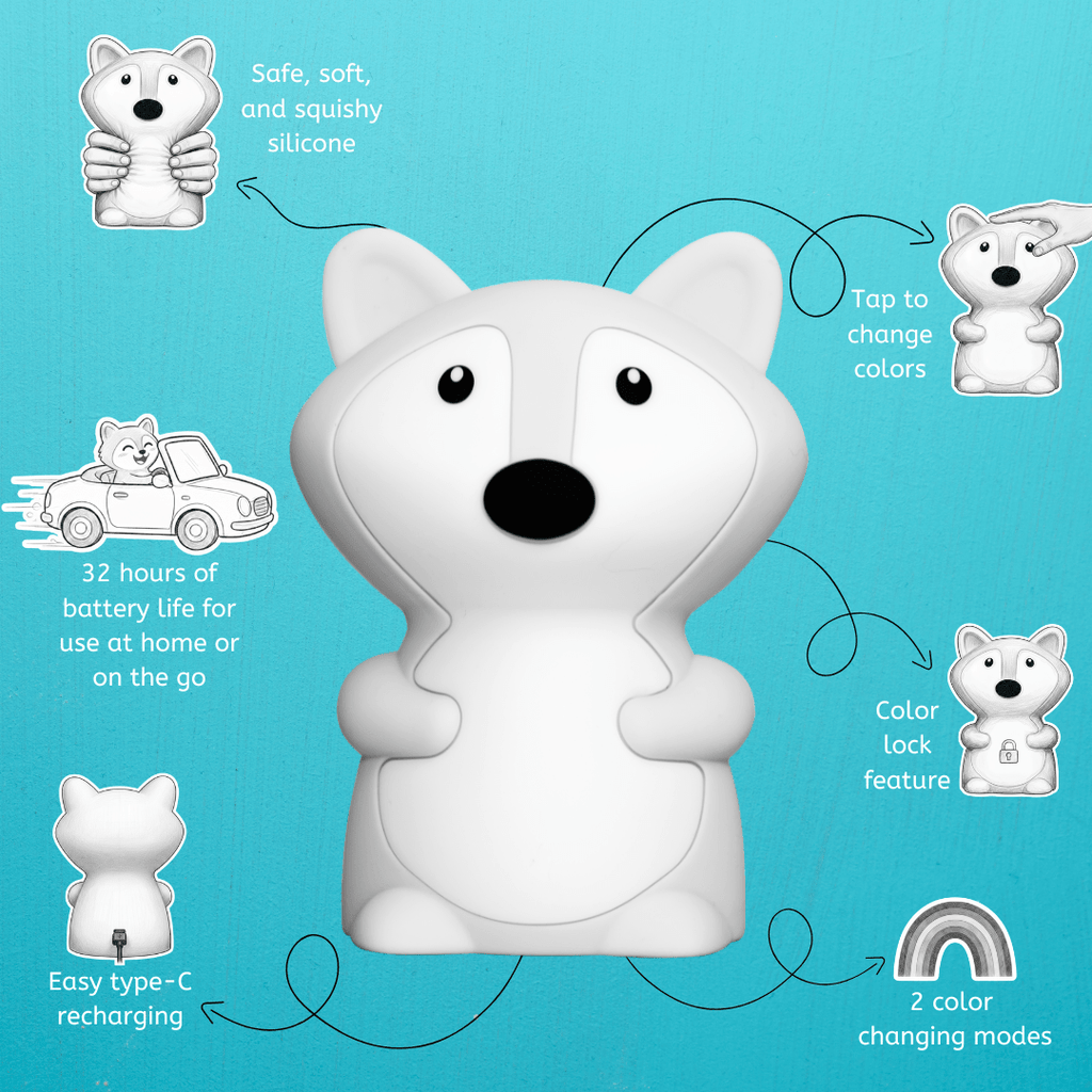 LumiPets® Felix the Fox - Children's Touch Night Light Junior - Shop Avnu