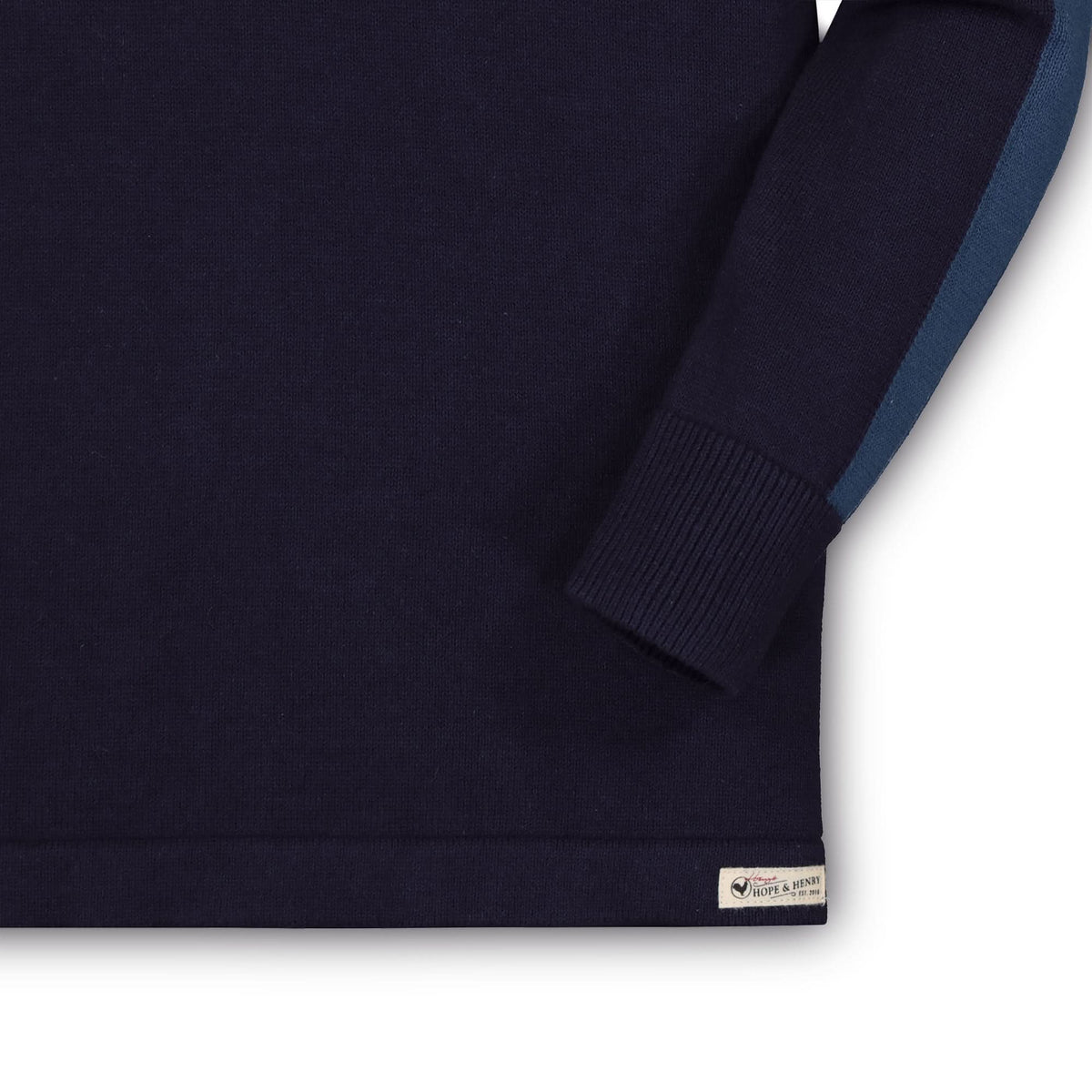 Long Sleeve Organic Sweater Polo - Baby