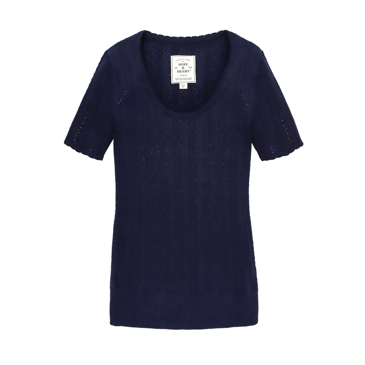 Scoop Neck Sweater Top
