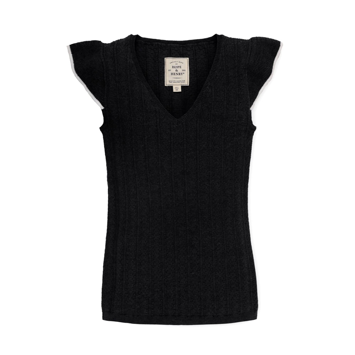 Flutter Sleeve Sweater Top