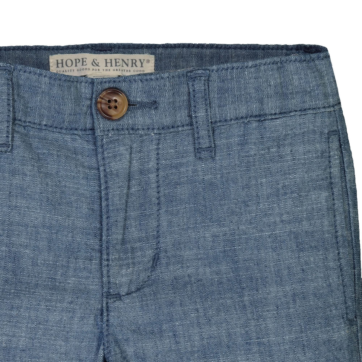Organic Chambray Suit Pant - Baby
