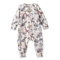 Jungle Safari Bamboo Zipper Romper with Convertible Cuffs - Shop Avnu