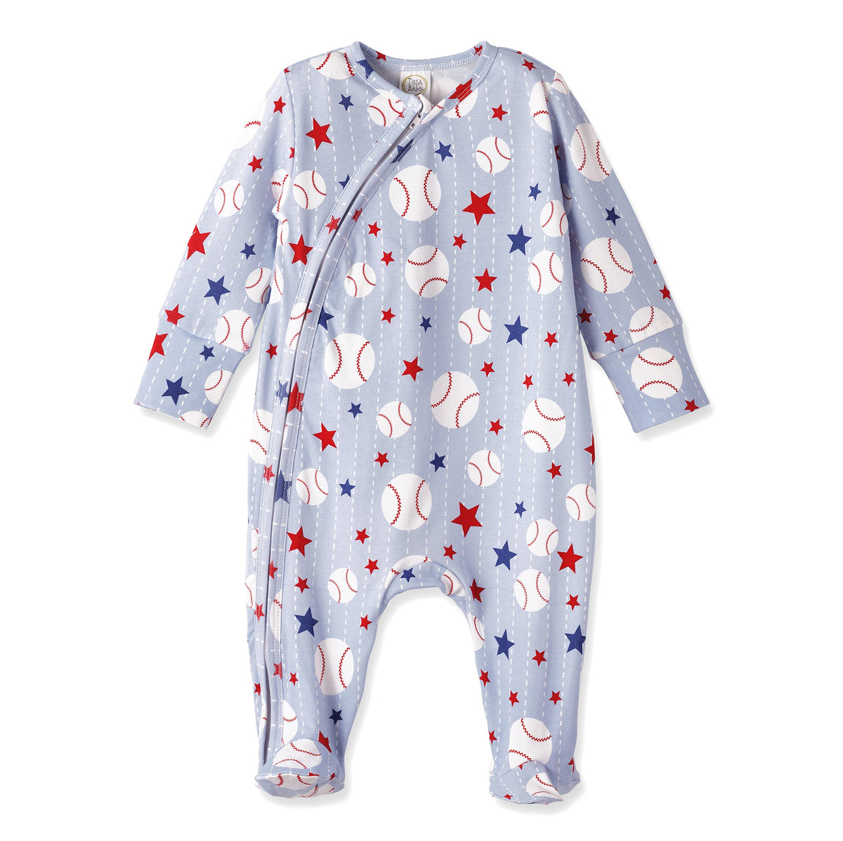 Grand Slam Baseball Bamboo Zipper Romper for Baby - Shop Avnu