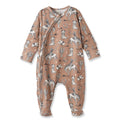 Wild Wrangler/Brown Western Baby Boy Bamboo Zipper Romper - Shop Avnu