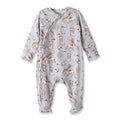 Wild Wrangler/Blue Western Baby Boy Bamboo Zipper Romper - Shop Avnu