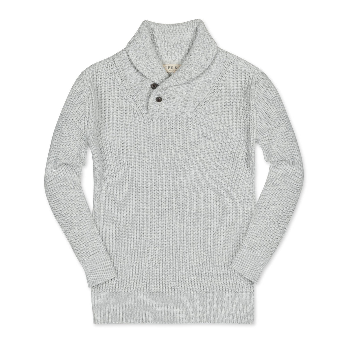 Organic Shawl Collar Sweater