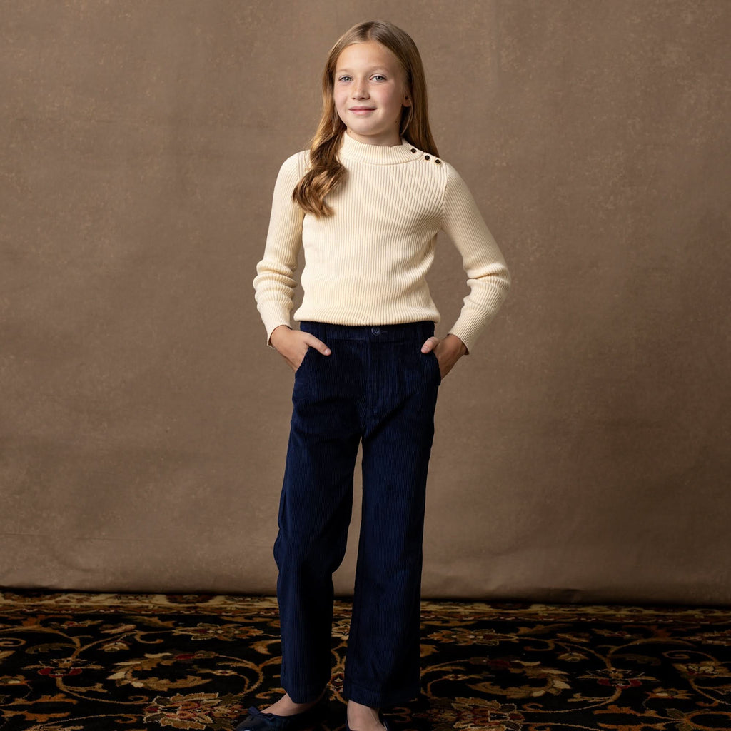 Organic Mock Neck Sweater