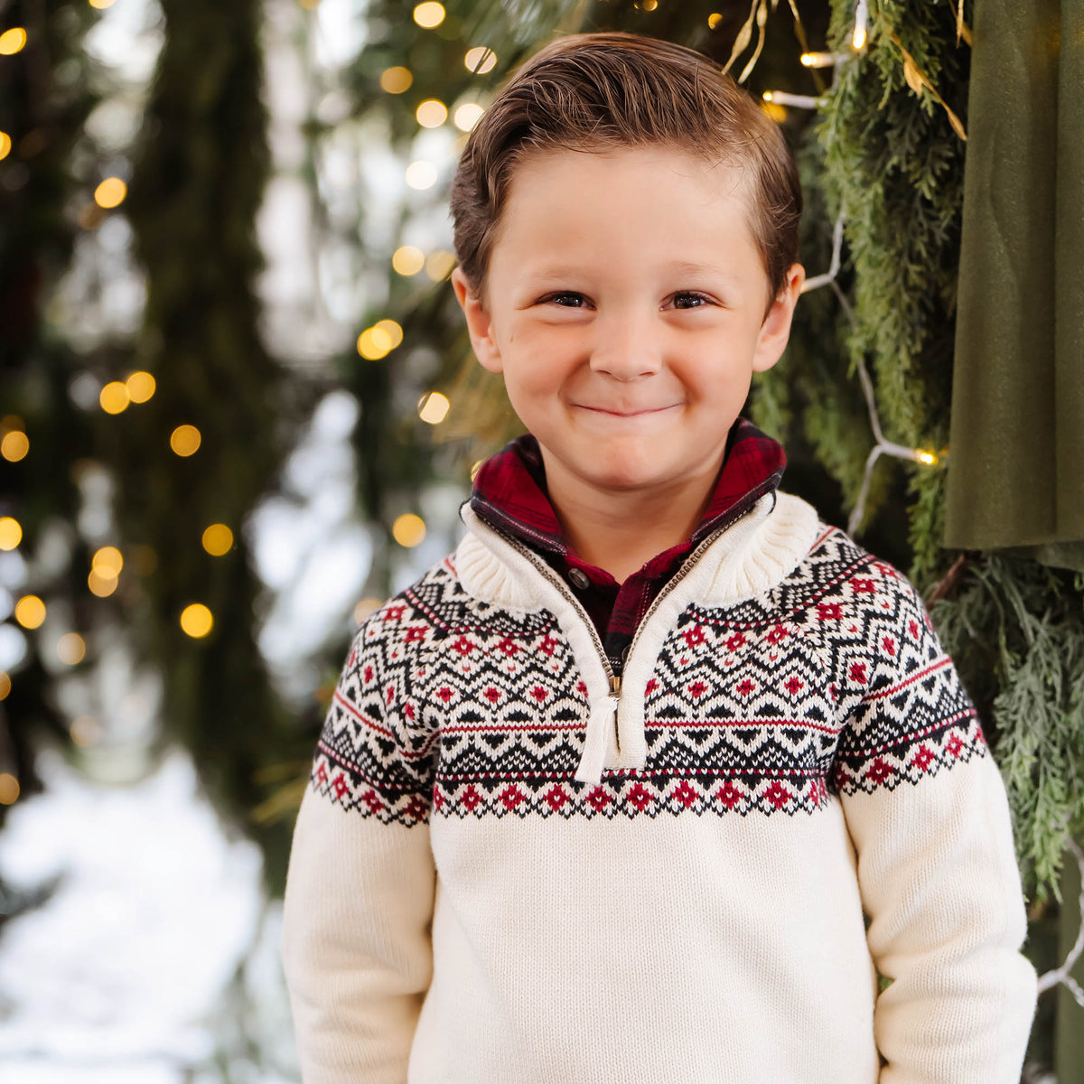 Organic Half Zip Ski Sweater