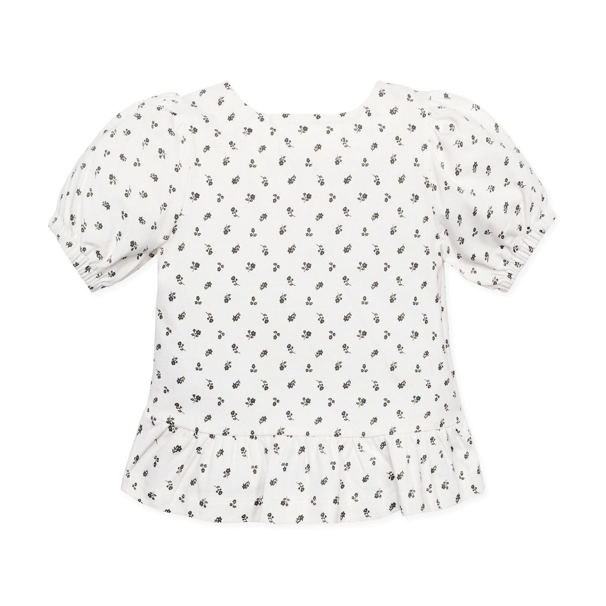 Organic Knit Peplum Top