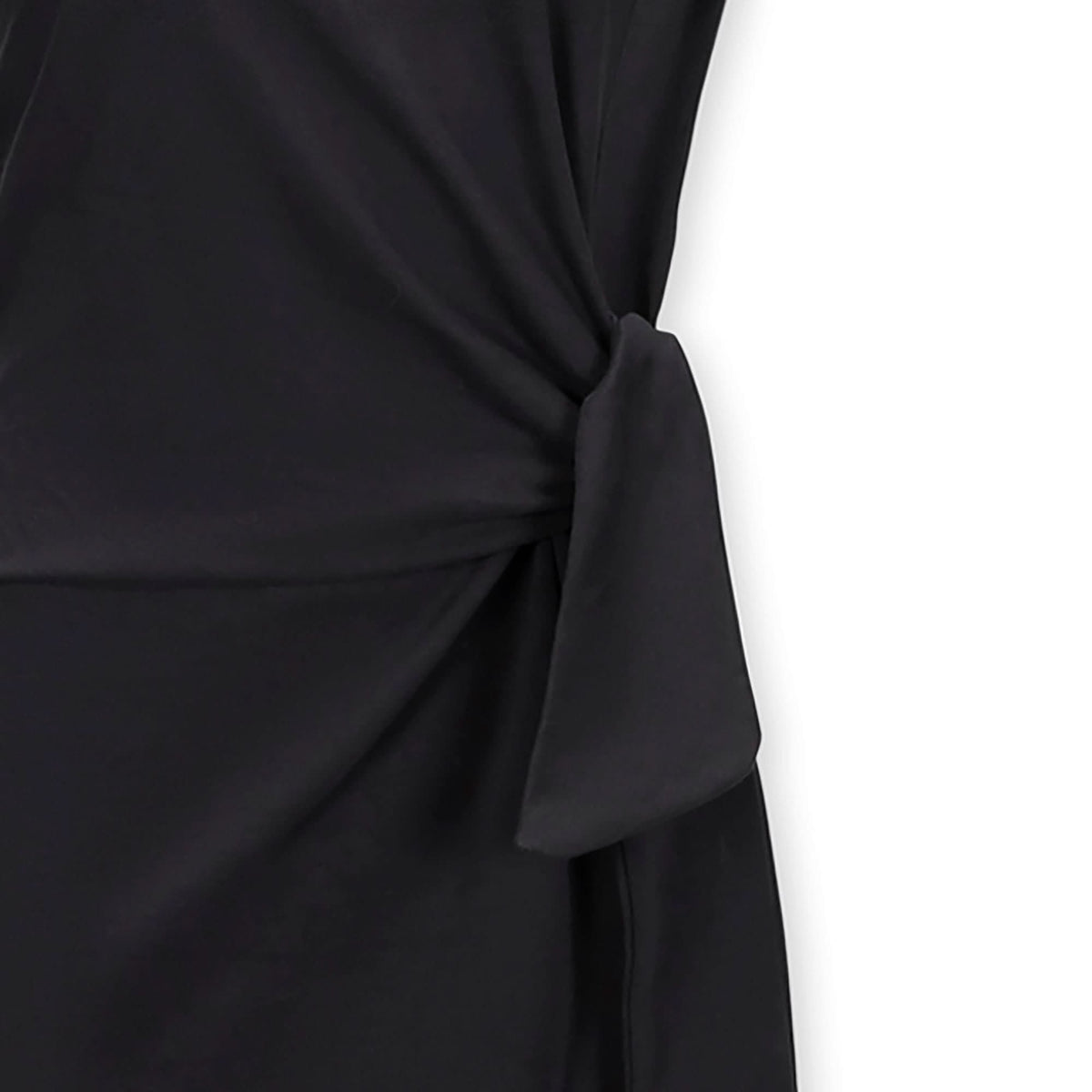 Organic Knit Tie Midi Dress