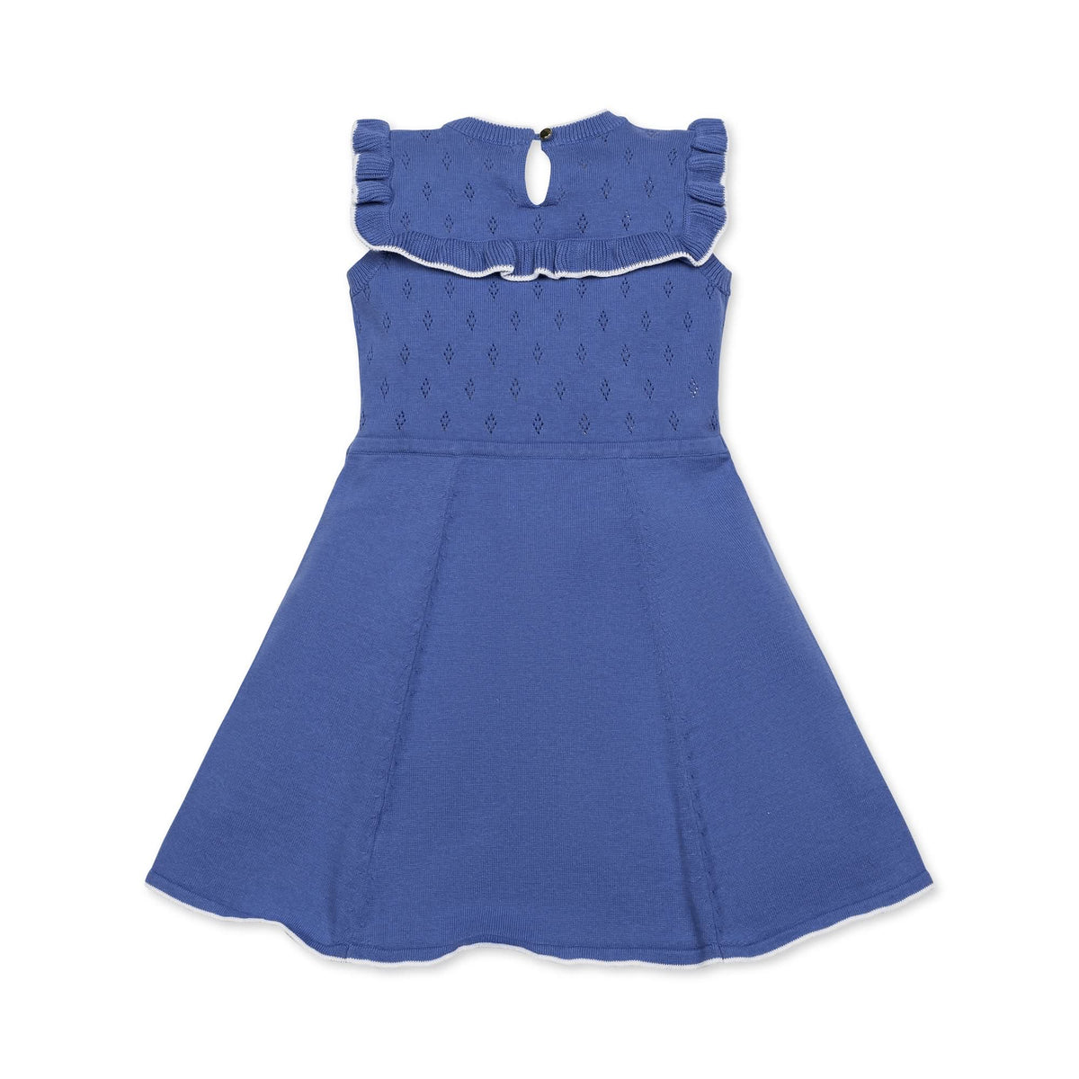 Ruffle Yoke Organic Sweater Dress
