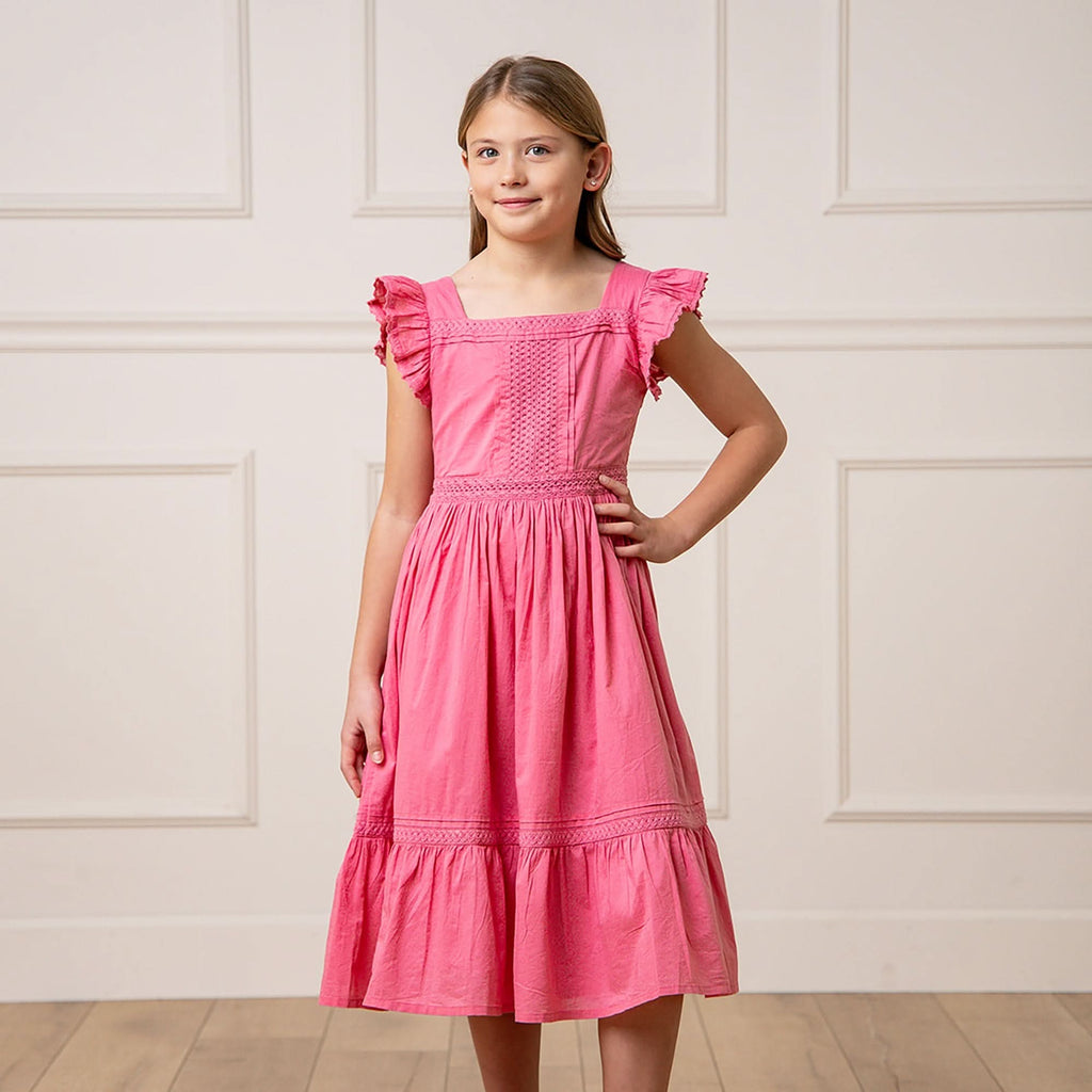Flutter Sleeve Organic Maxi Dress - Baby