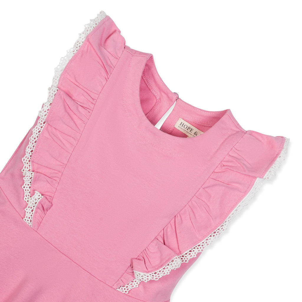 Sleeveless Organic Knit Pinafore Dress