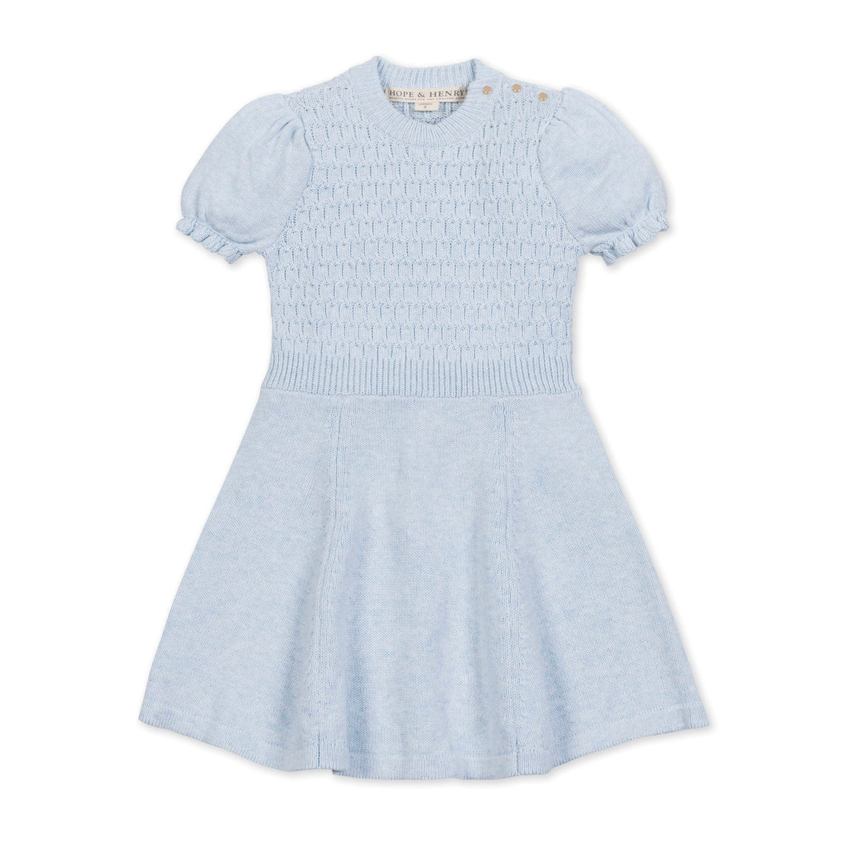 Organic Puff Sleeve Sweater Dress