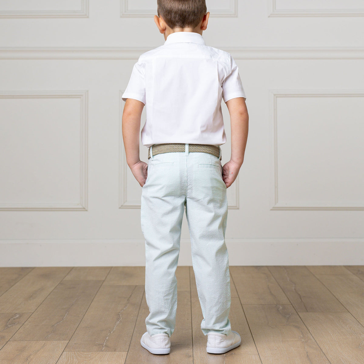 Organic Seersucker Suit Pant