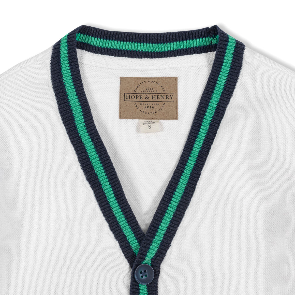 Organic Tipped Cardigan
