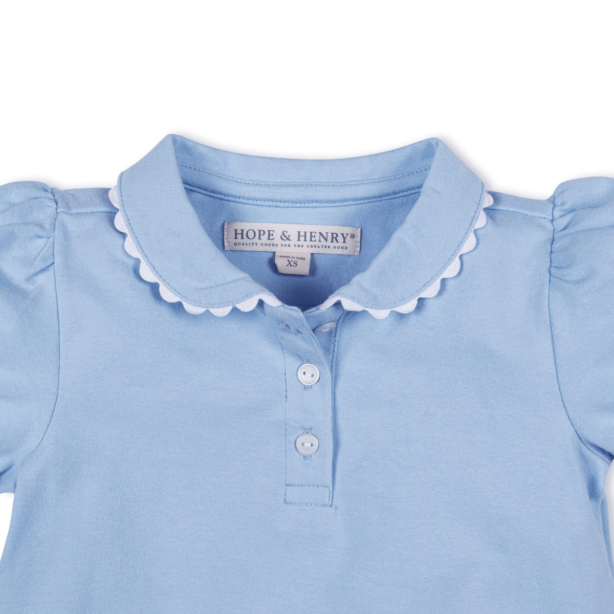 Organic Puff Sleeve Polo