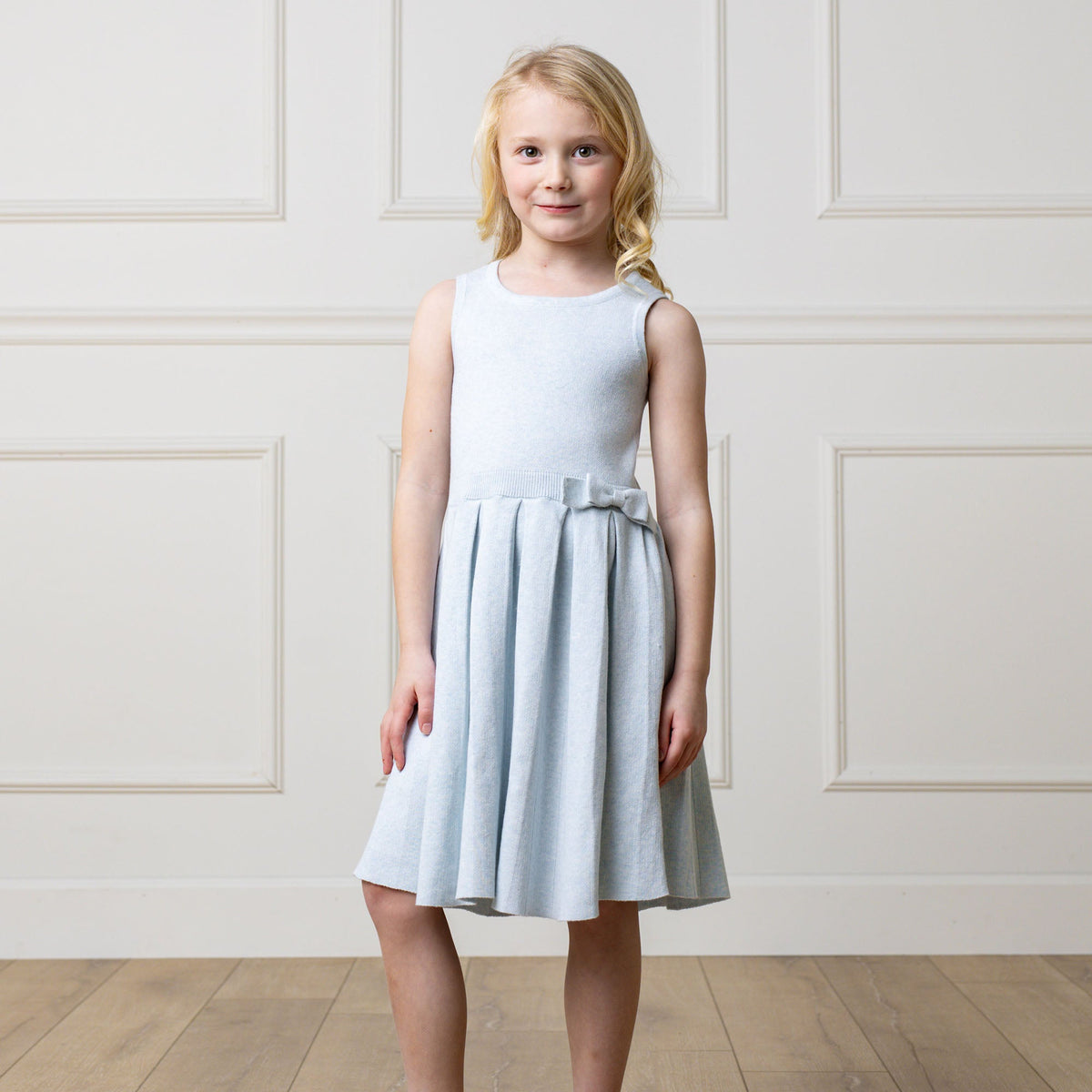 Organic Pleated Sweater Dress