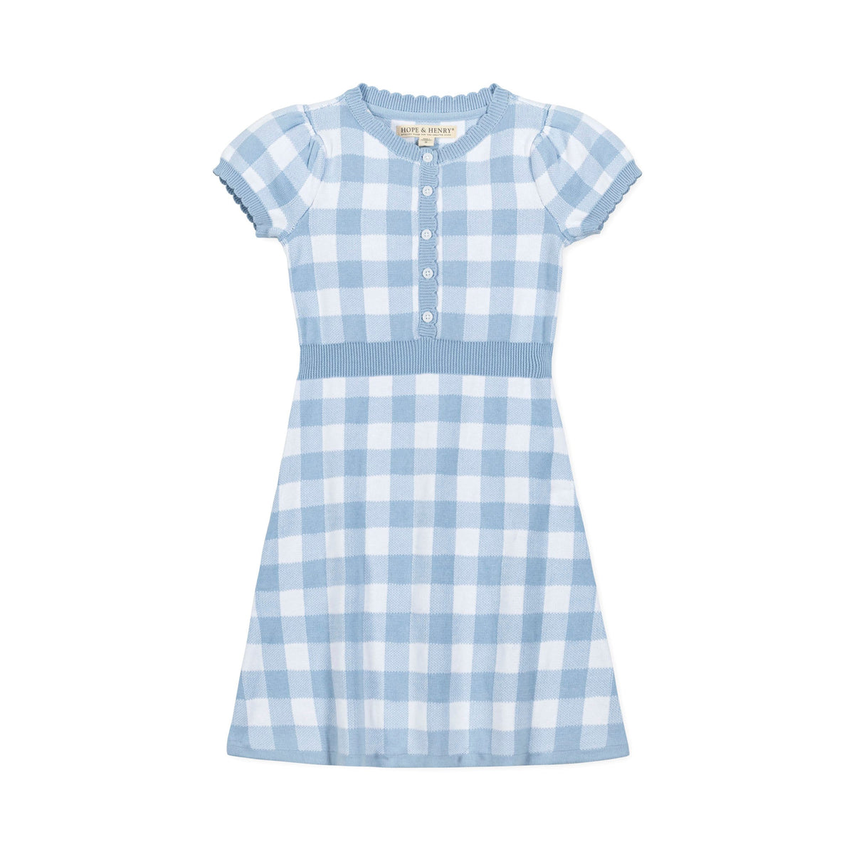 Organic Button Front Sweater Dress