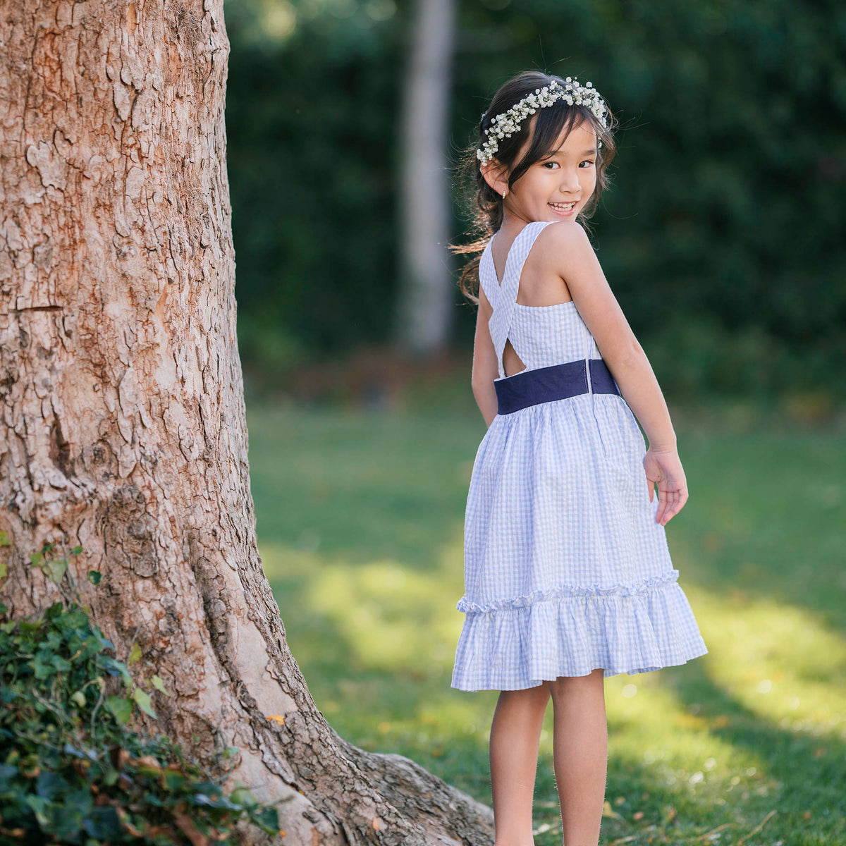 Organic Cross Back Party Dress