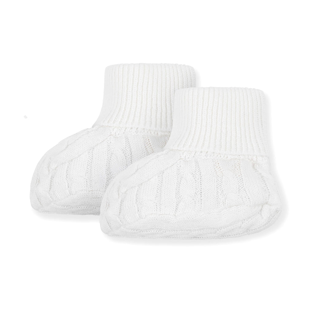 Organic Sweater Beanie and Bootie Set