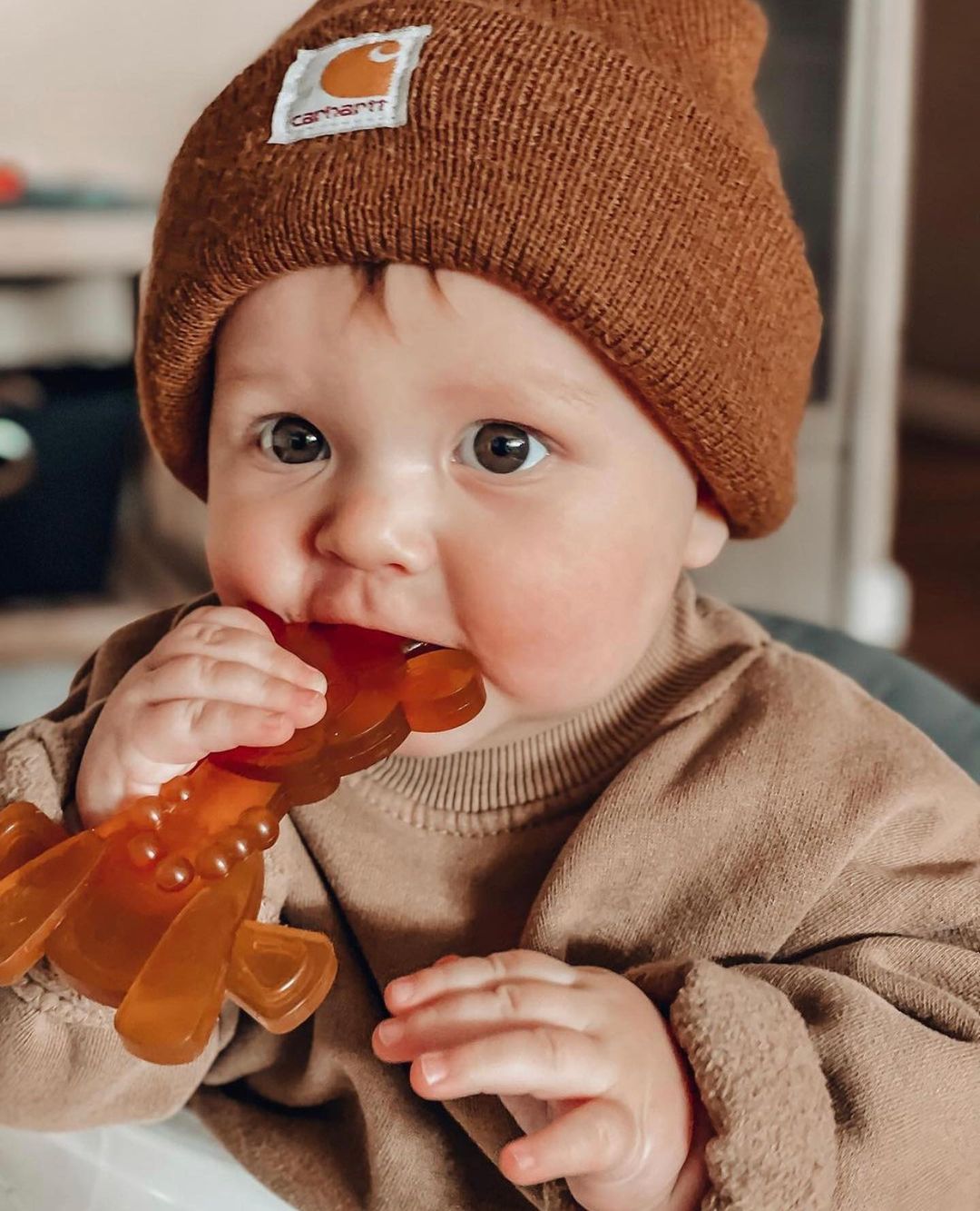 The Little Bamber - Natural Rubber & Baltic Amber Teething Toy - Shop Avnu