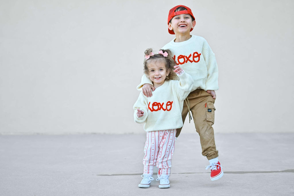 XOXO Hand Embroidered Sweater - Shop Avnu