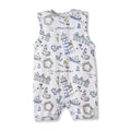 Seashore Shortall Romper – Bamboo Baby Neutral One Piece - Shop Avnu