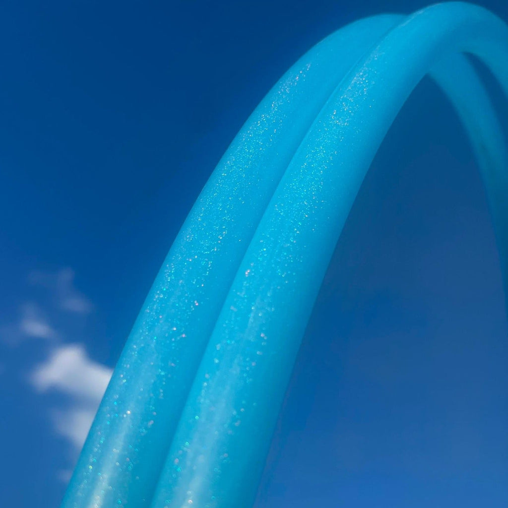 Blue Stardust 5/8" Polypro Hula Hoop - Ready to Ship