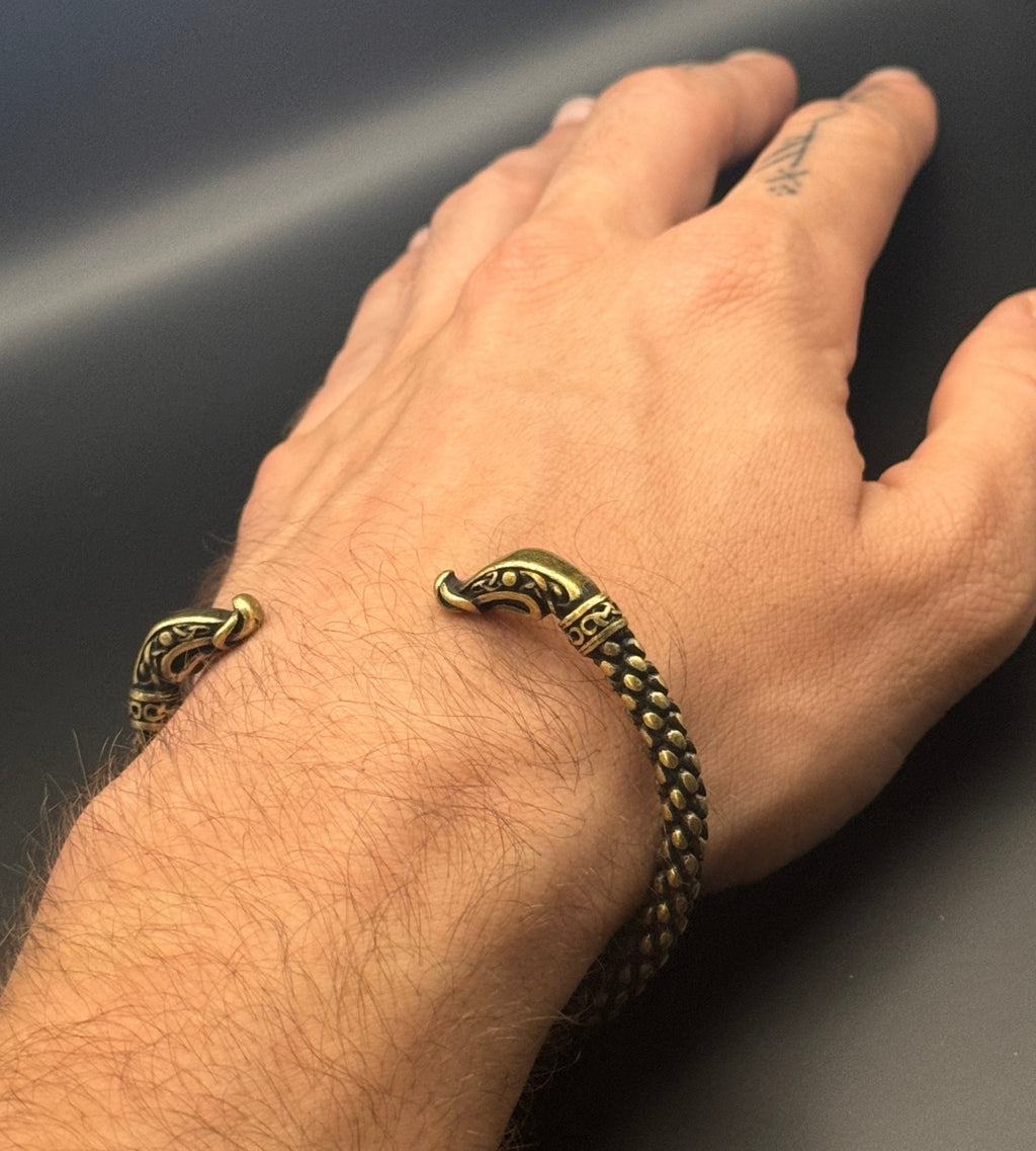 Dragon Head Arm Ring - Shop Avnu