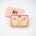 Lime Green Hoop Earrings - Shop Avnu