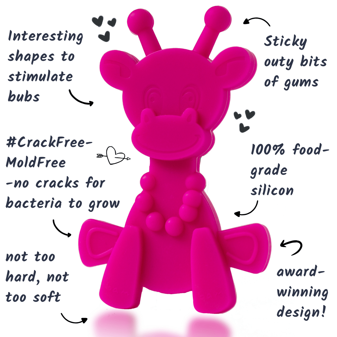Little bamBAM Baby Teething Toy - Magenta - Shop Avnu