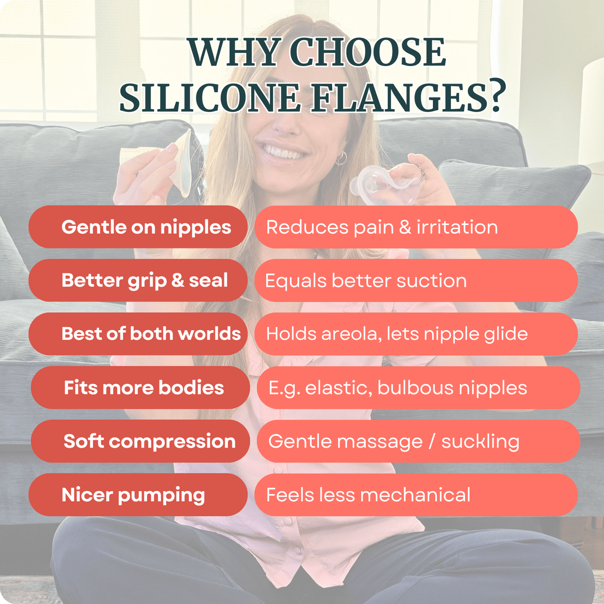 Silicone Breast Pump Flanges - Cushy - Shop Avnu
