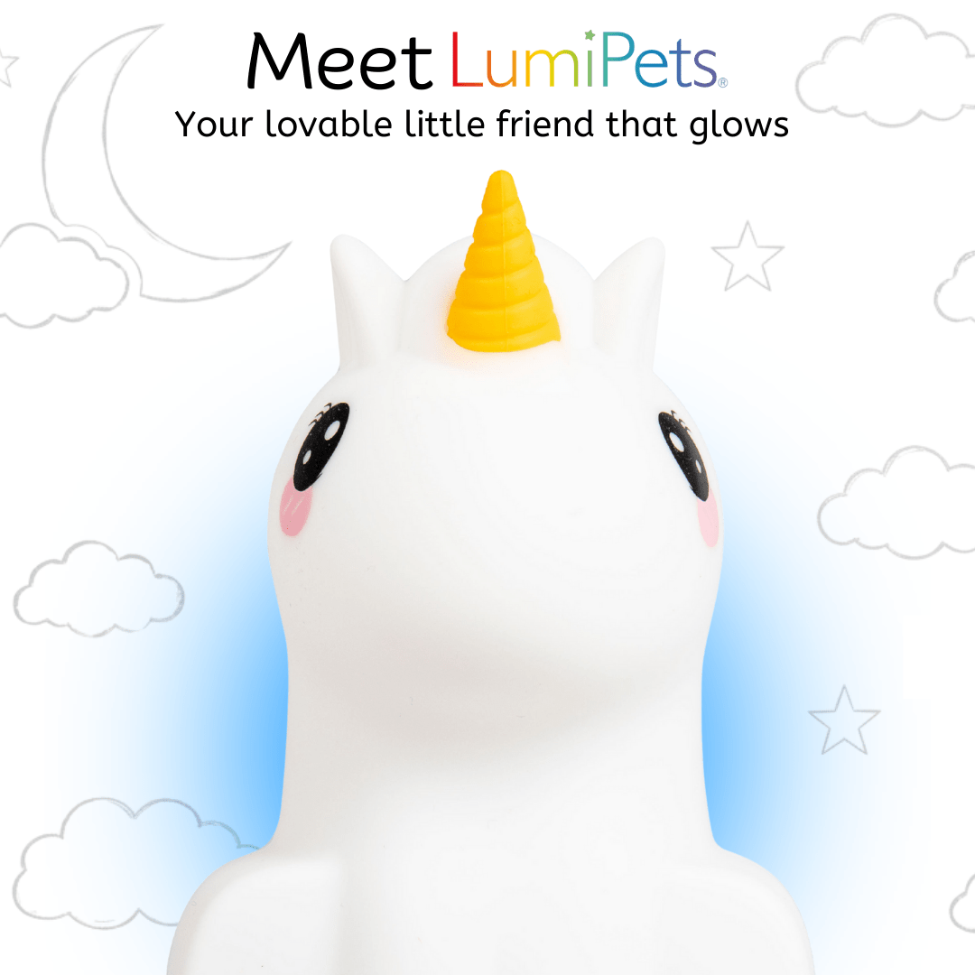 Unicorn Night Light - Soft Silicone Nursery Lamp | LumiPets® - Shop Avnu