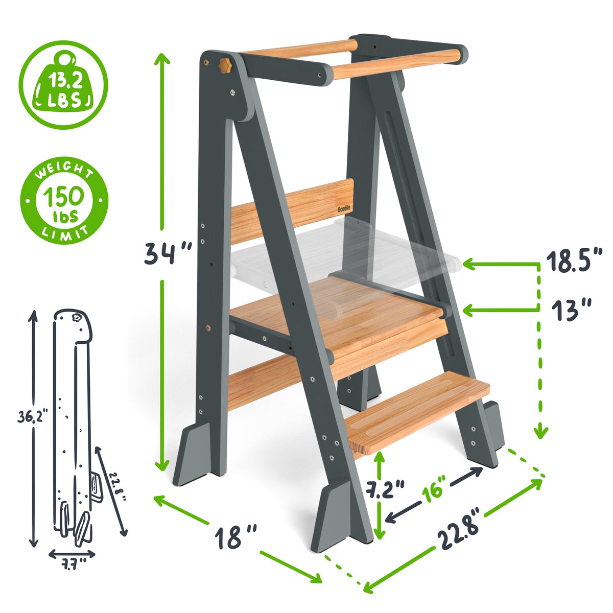 Foldable Kitchen Tower - Shop Avnu
