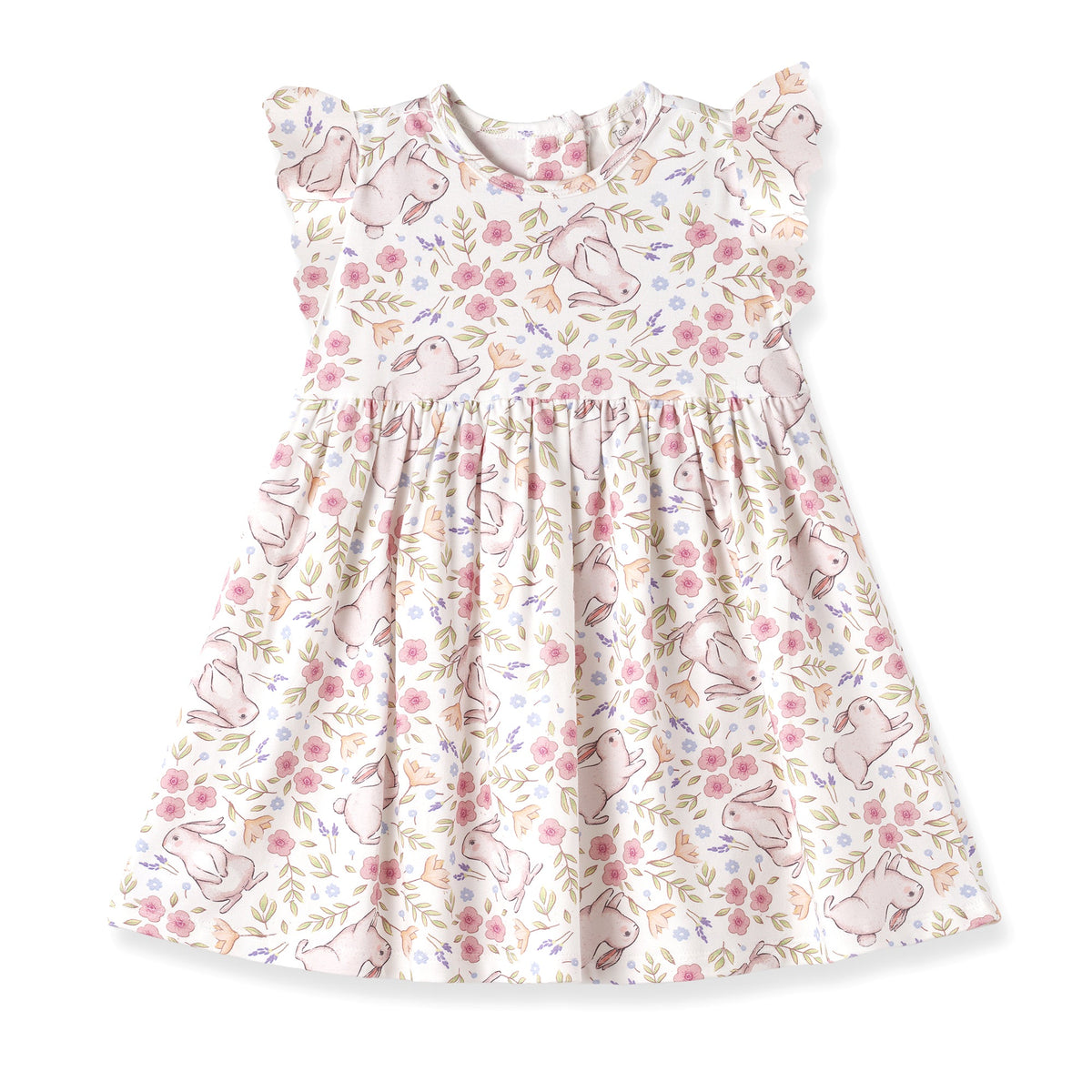 Bunny Blooms Bamboo Easter Dress for Baby & Toddler Girls - Shop Avnu