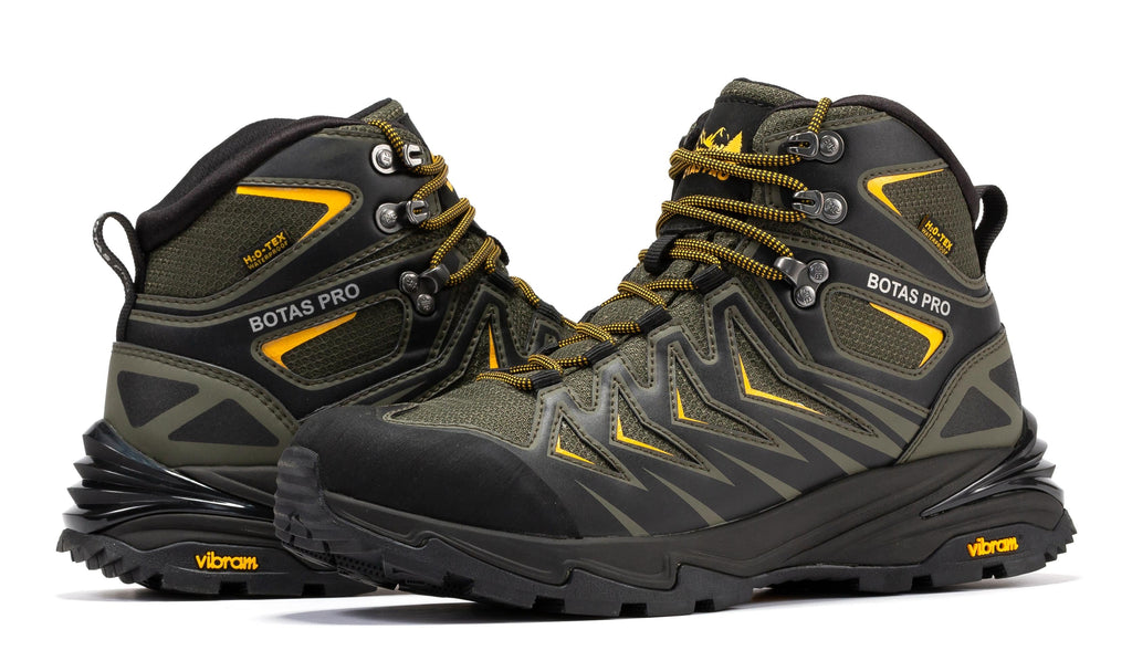 Botas Pro Metallic Green 6 Inch Waterproof Hiking Boots with VIBRAM® Traction Lug Outsole  BP22111