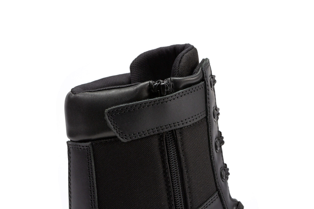 Botas Pro Black Men's 8 inch Side Zipper Military Tactical Boots BP703